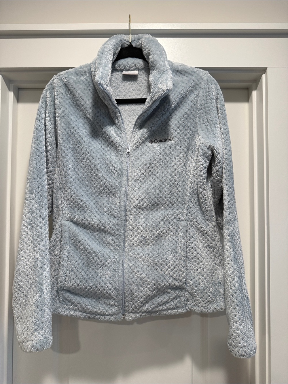 Columbia Women's Pale Blue Teddy Fleece Jacket